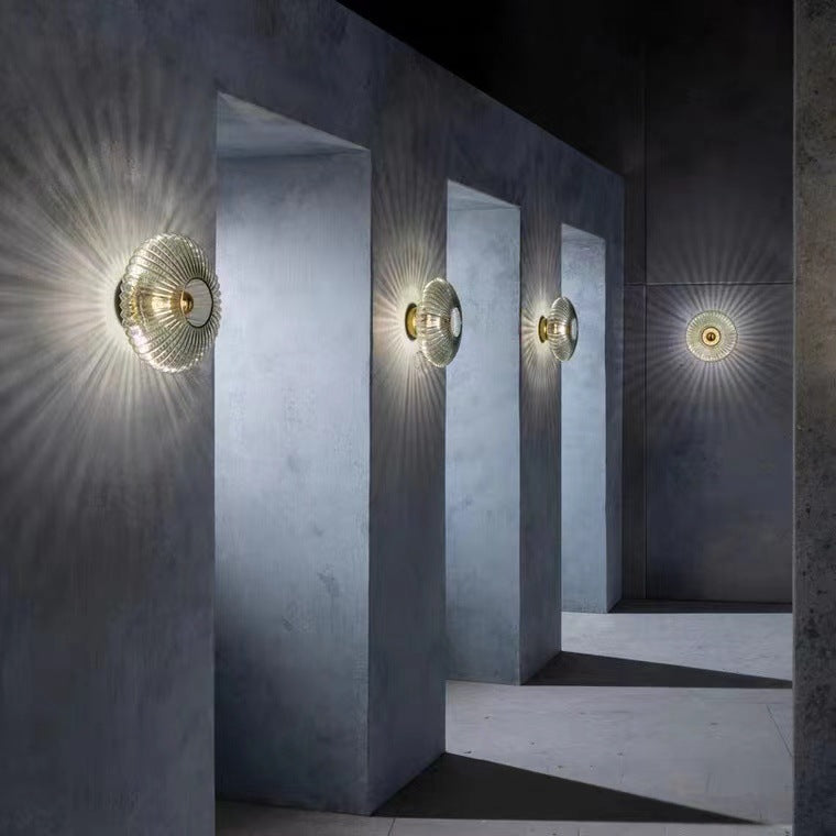 Nordic Vintage Glass Wall Sconce — product detail view 2