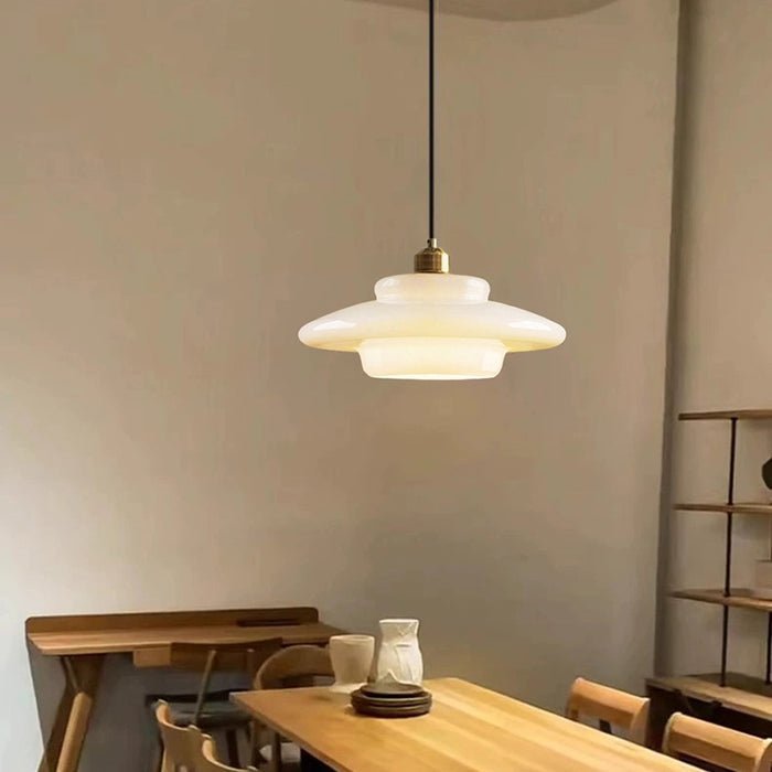White Glass Pendant Light — product detail view 6