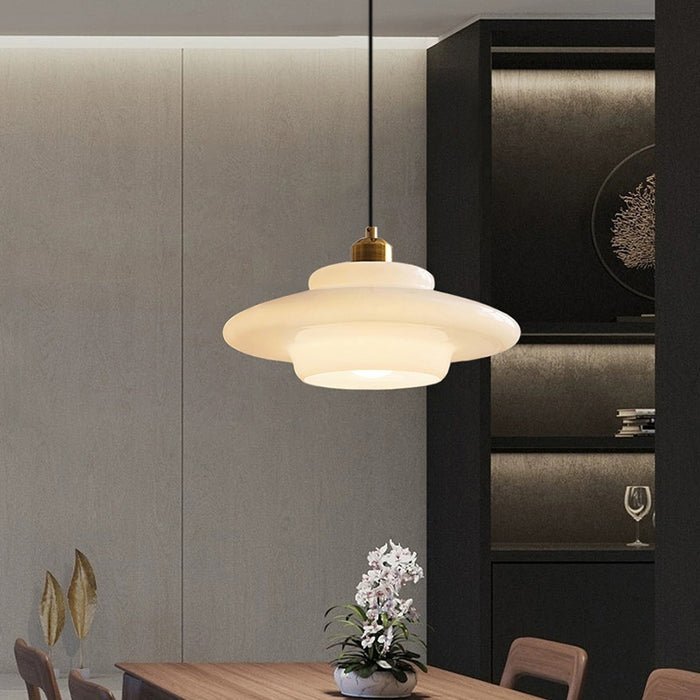 White Glass Pendant Light — product detail view 5