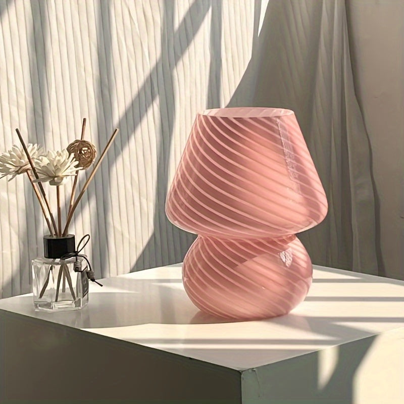 Murano-Style Glass Mushroom Lamp — product detail view 1