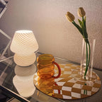 Murano-Style Glass Mushroom Lamp — product detail view 9