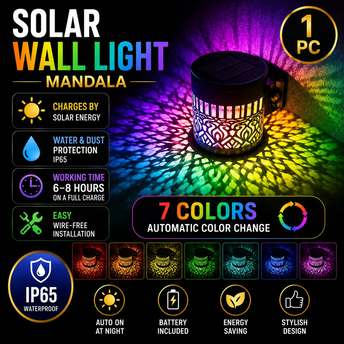 Solar Datura Lantern — product detail view 8