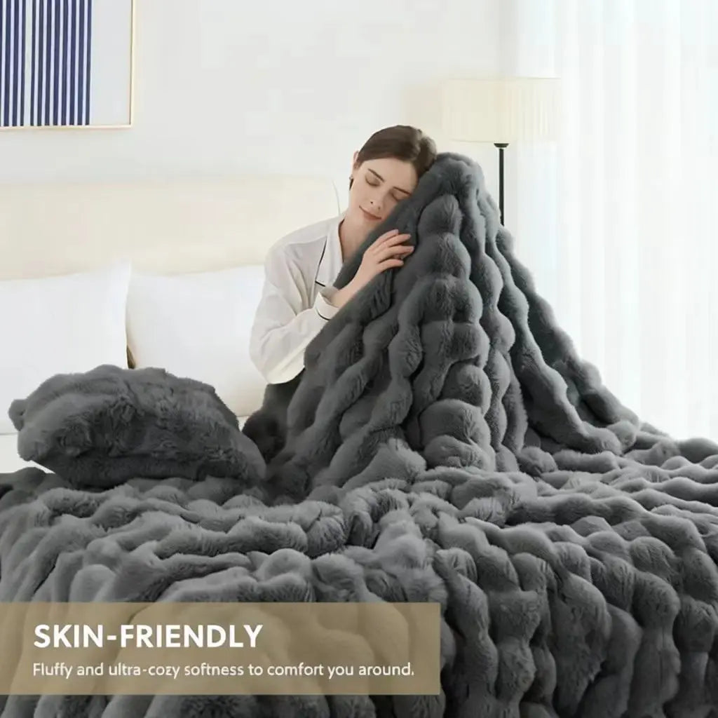 Sabine Luxe Faux-Fur Throw