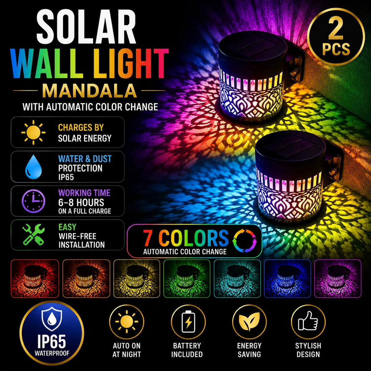 Solar Datura Lantern — product detail view 7