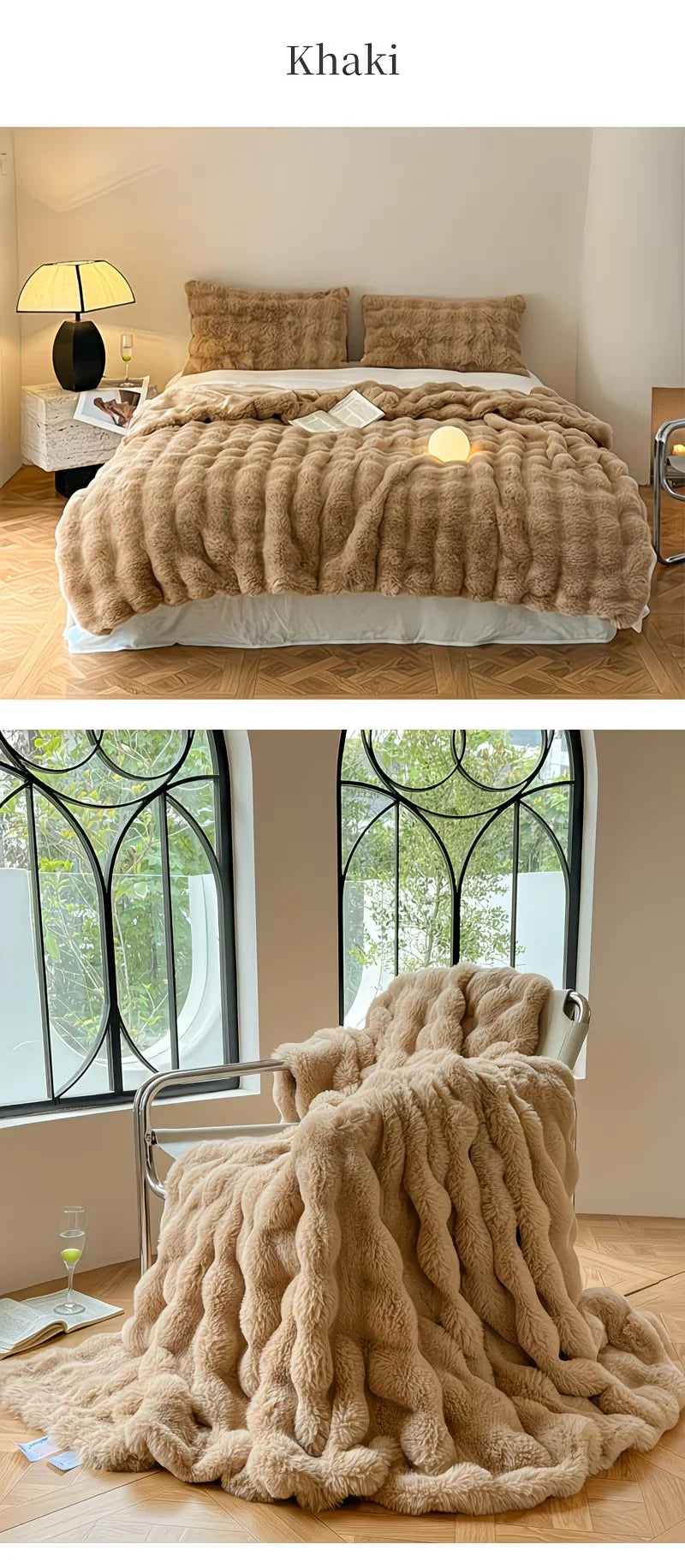 Sabine Luxe Faux-Fur Throw