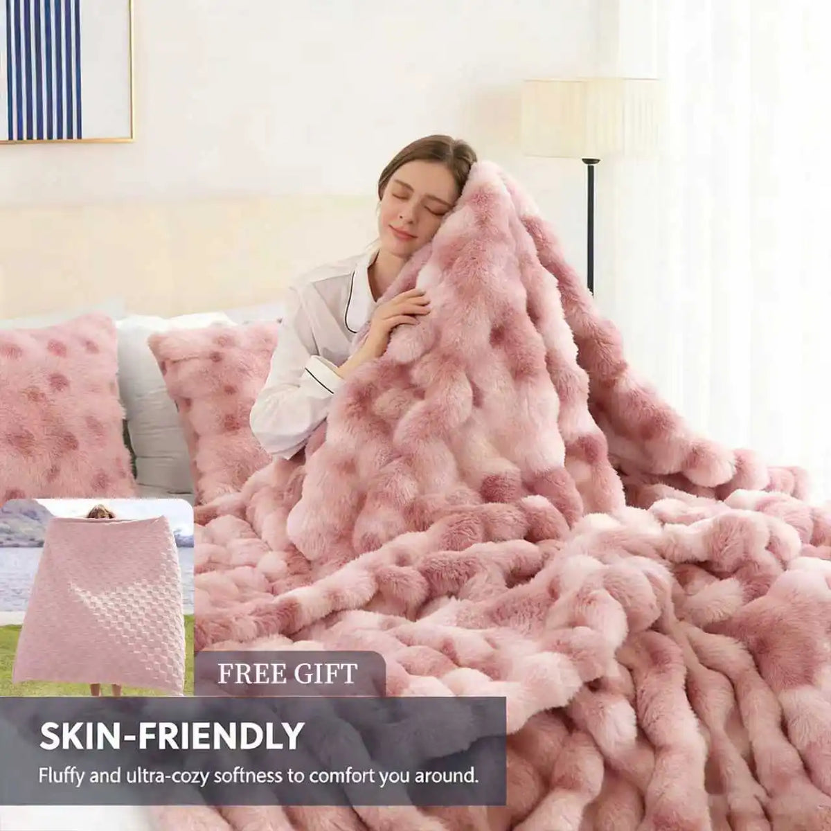Sabine Luxe Faux-Fur Throw