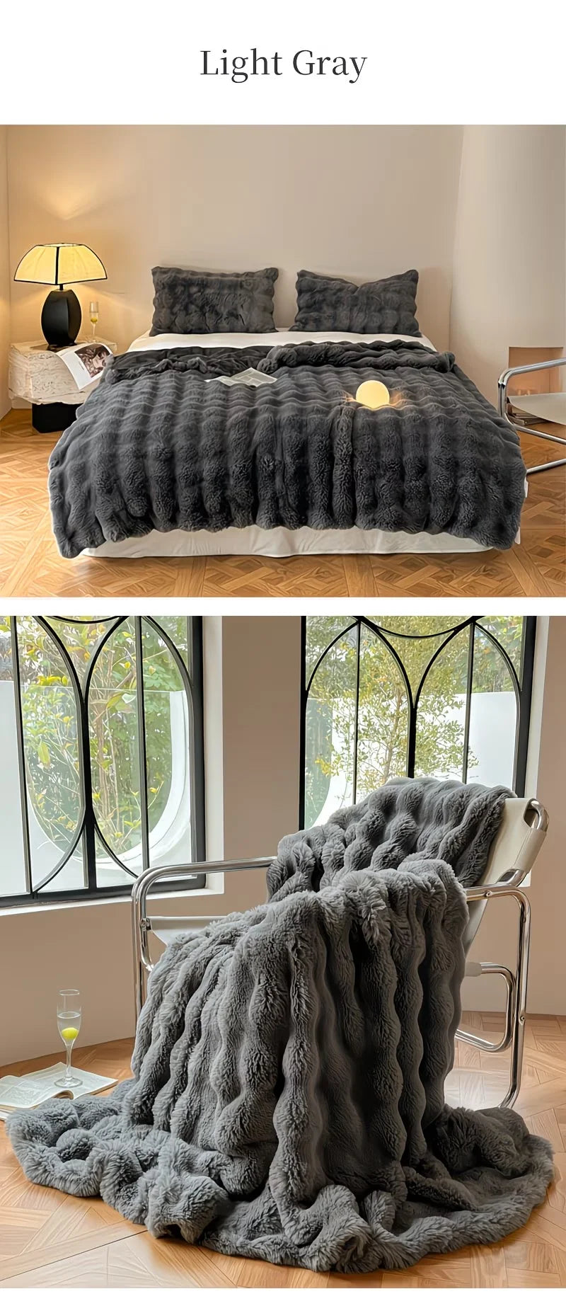 Sabine Luxe Faux-Fur Throw