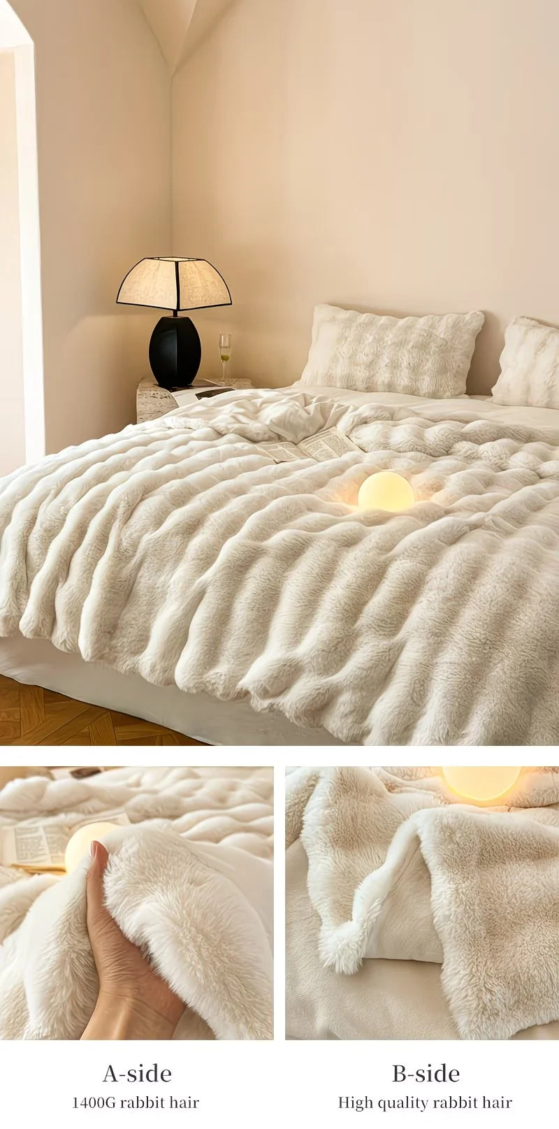 Sabine Luxe Faux-Fur Throw