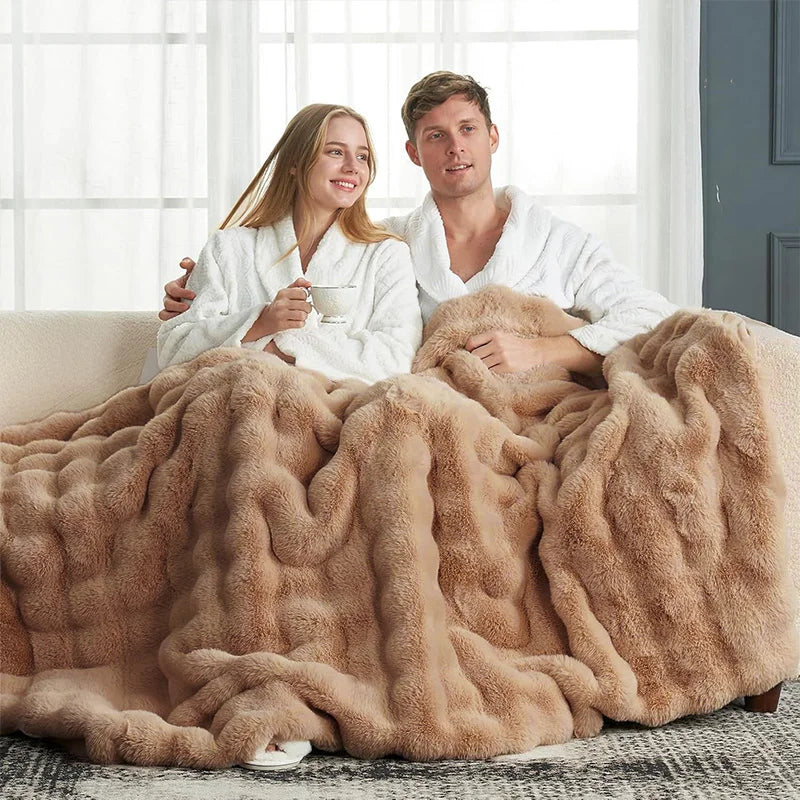 Sabine Luxe Faux-Fur Throw