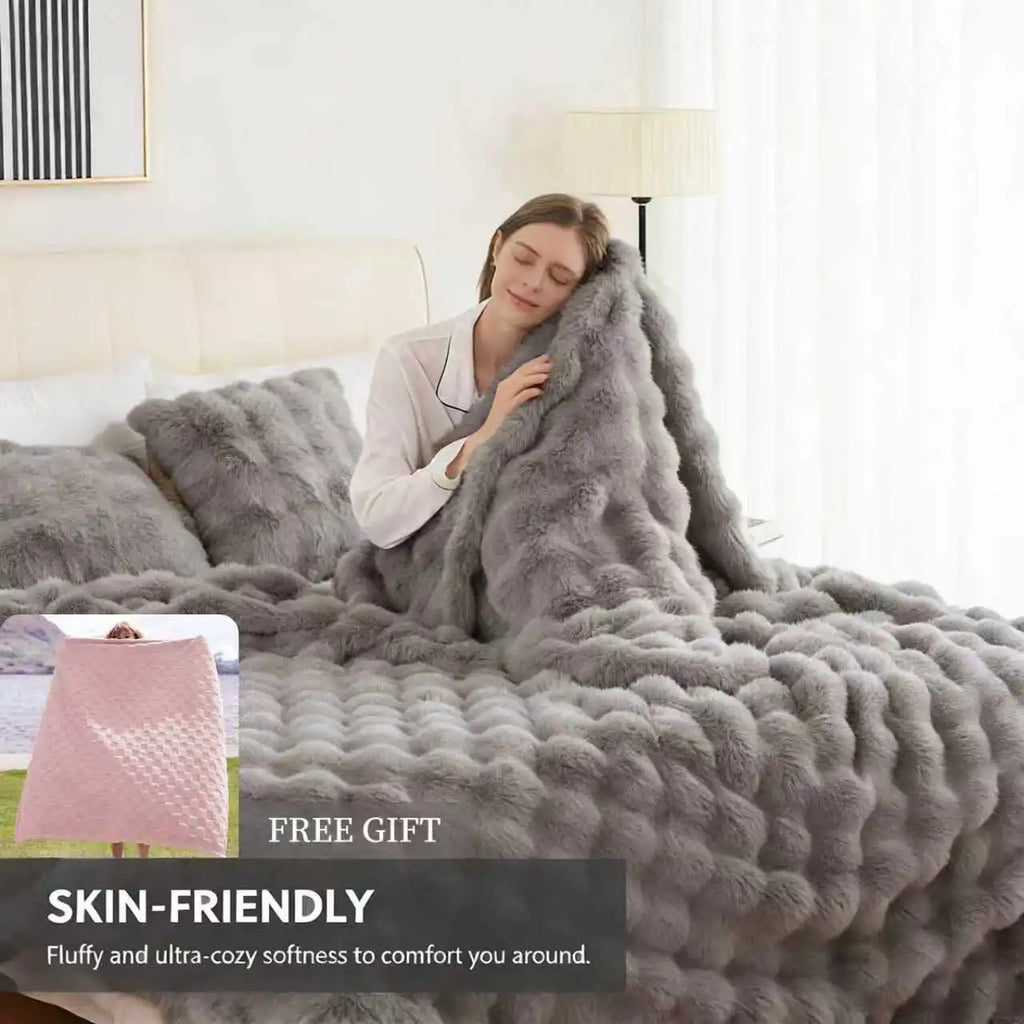 Sabine Luxe Faux-Fur Throw