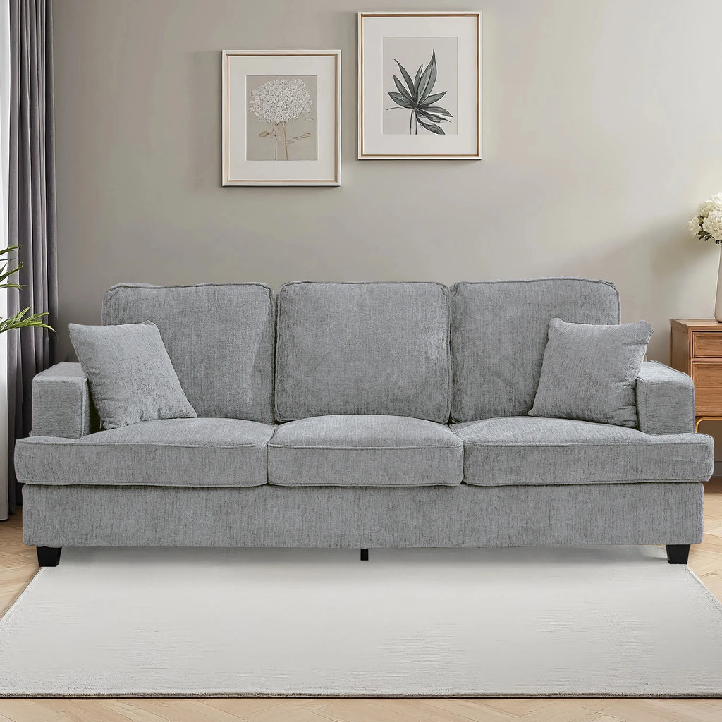 June 89-Inch Chenille Cloud Sofa