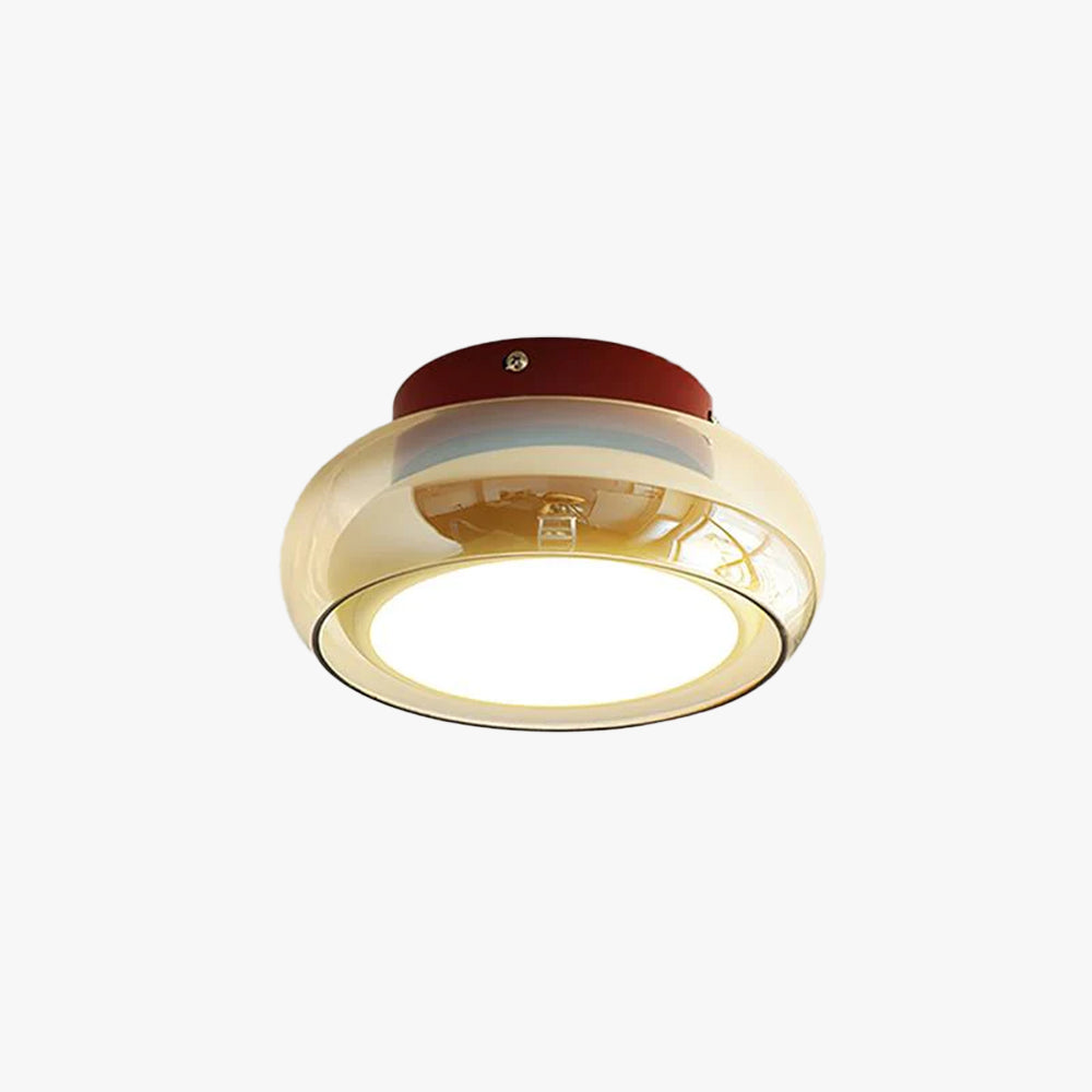 June Retro Glass Flush Mount Ceiling Light — product detail view 19