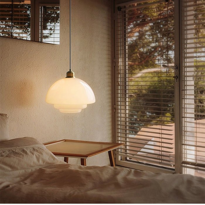 White Glass Pendant Light — product detail view 15