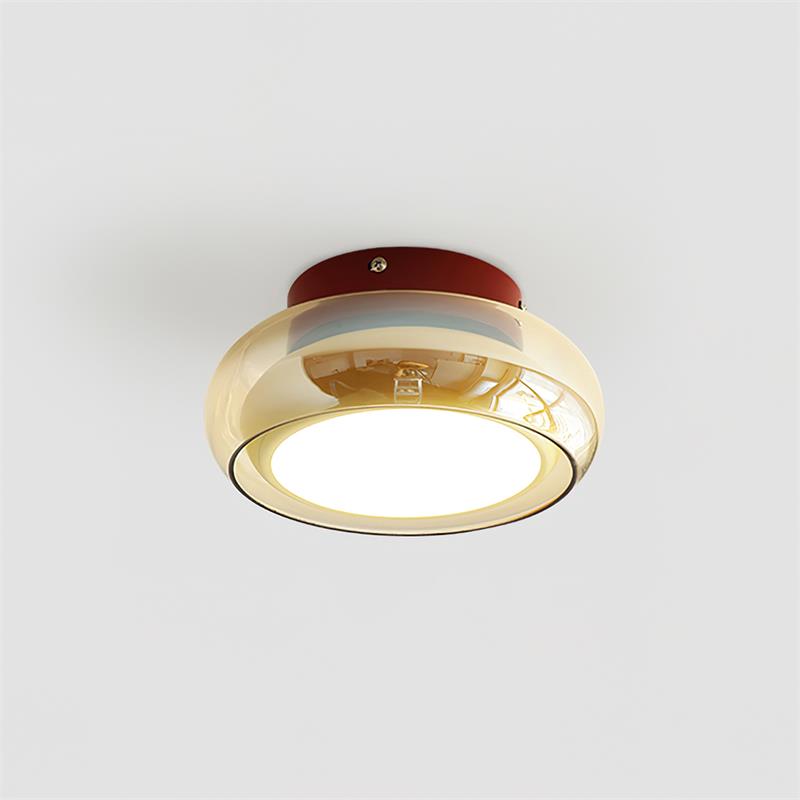 June Retro Glass Flush Mount Ceiling Light — product detail view 17