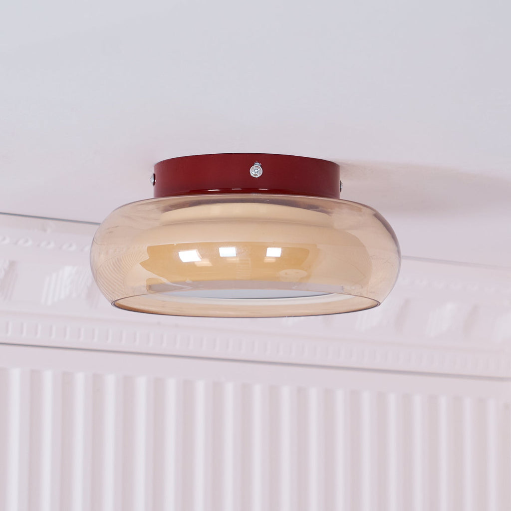 June Retro Glass Flush Mount Ceiling Light — product detail view 14