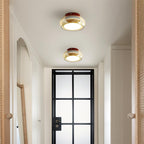 June Retro Glass Flush Mount Ceiling Light — product detail view 6