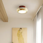 June Retro Glass Flush Mount Ceiling Light — product detail view 5