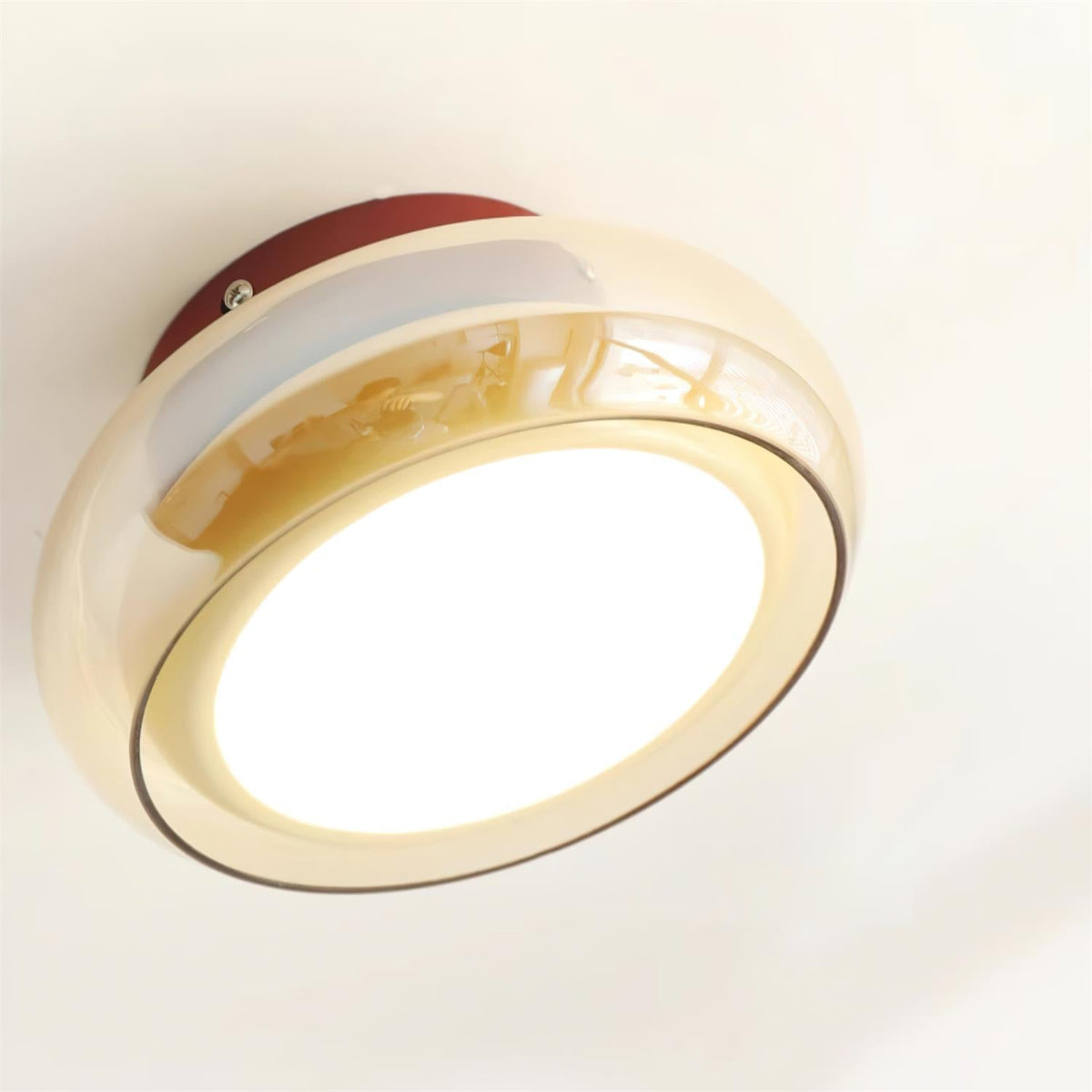 June Retro Glass Flush Mount Ceiling Light — product detail view 10
