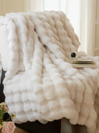Fable Faux-Rabbit Fleece Throw