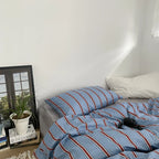 Beau Striped Cotton Duvet Set