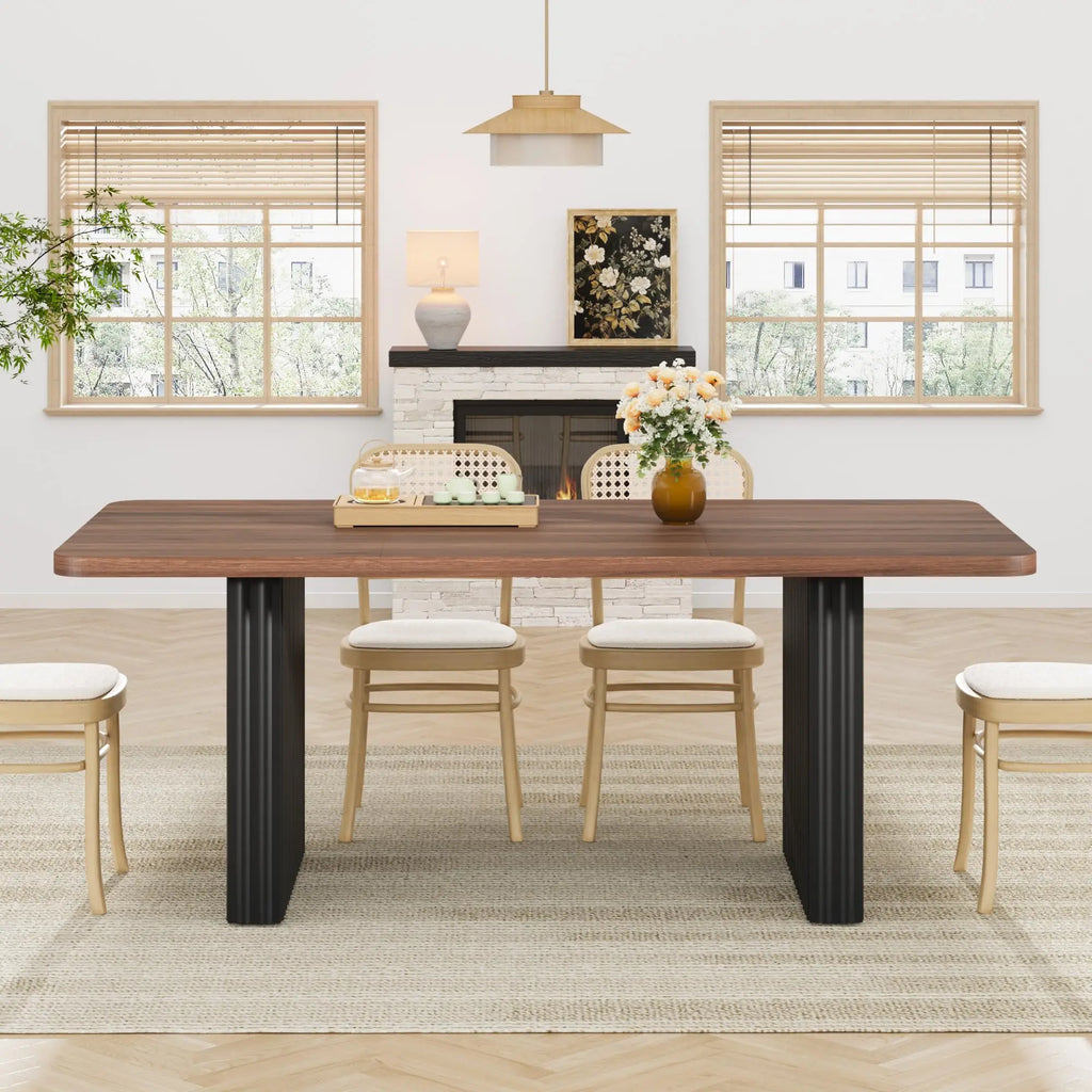 Rowan 71-Inch Fluted-Leg Dining Table