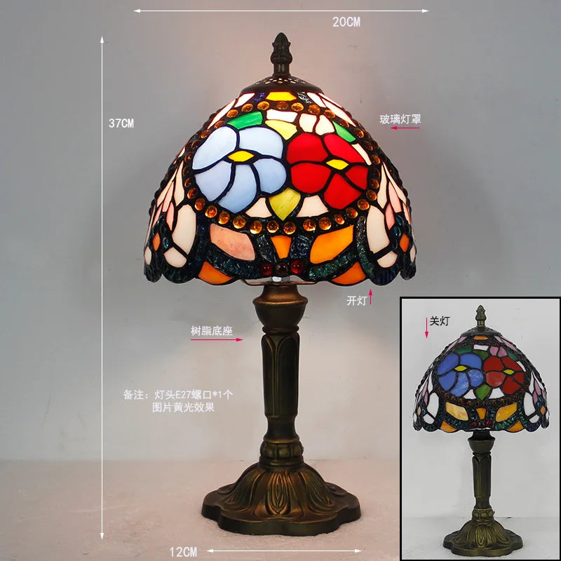 Rosalie Stained Glass Table Lamp