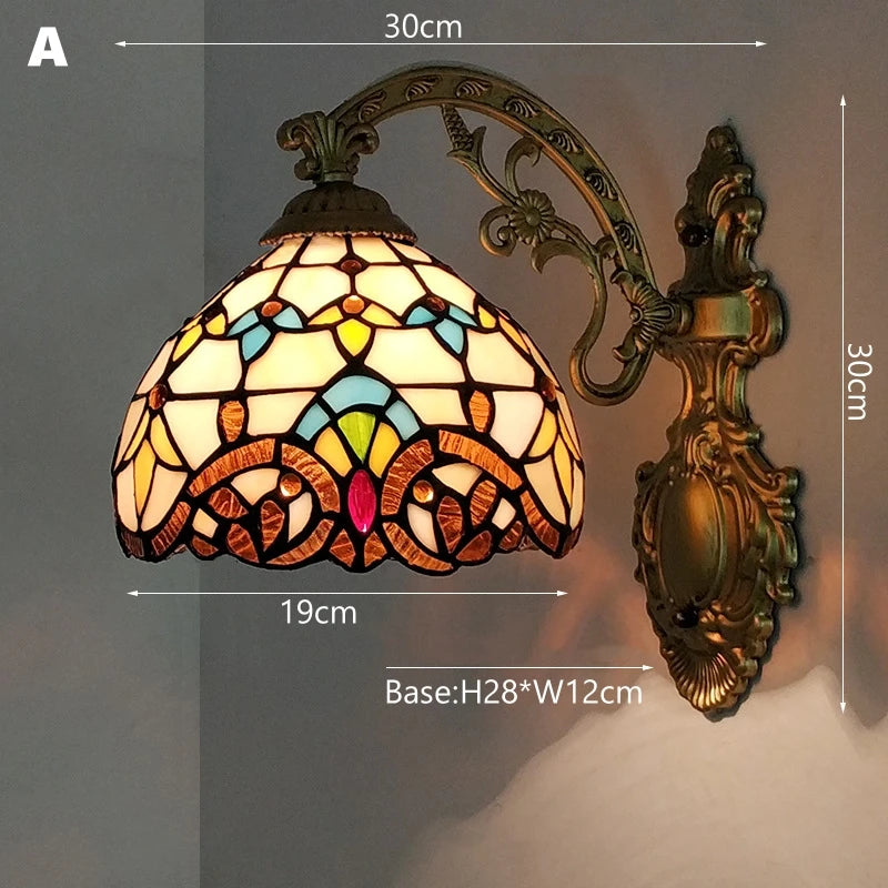 Odette Stained Glass Wall Sconce