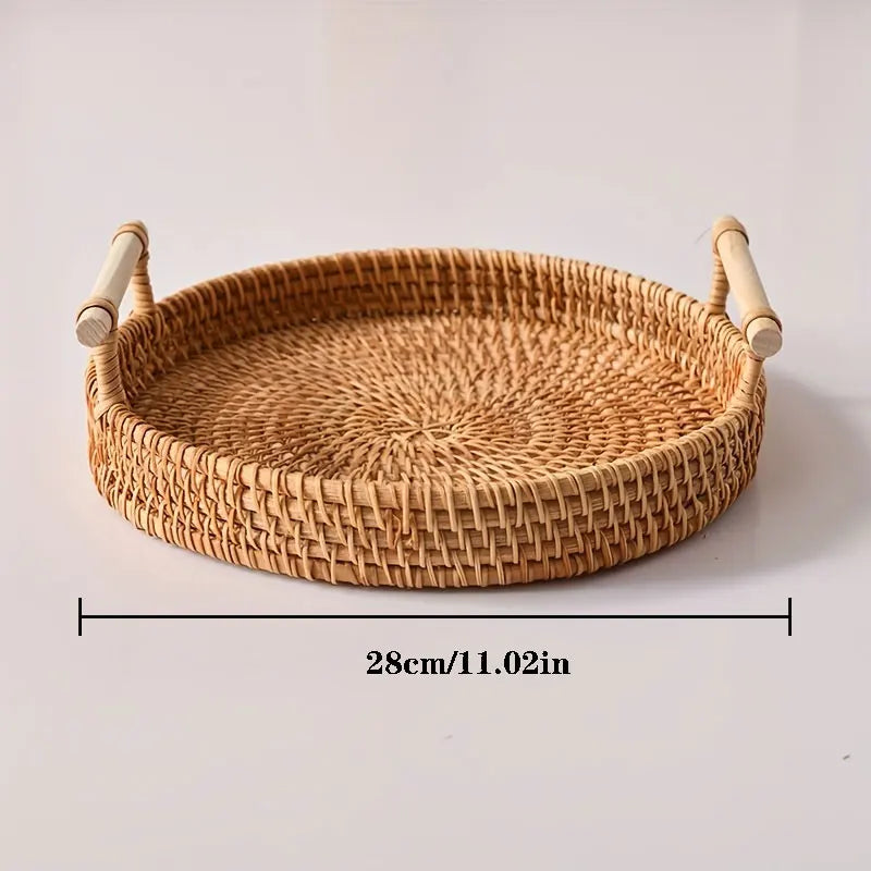 Tessa Lidded Rattan Basket