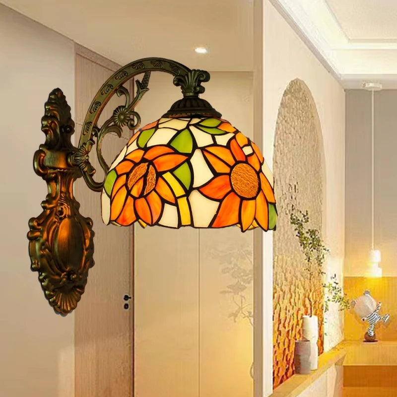 Odette Stained Glass Wall Sconce