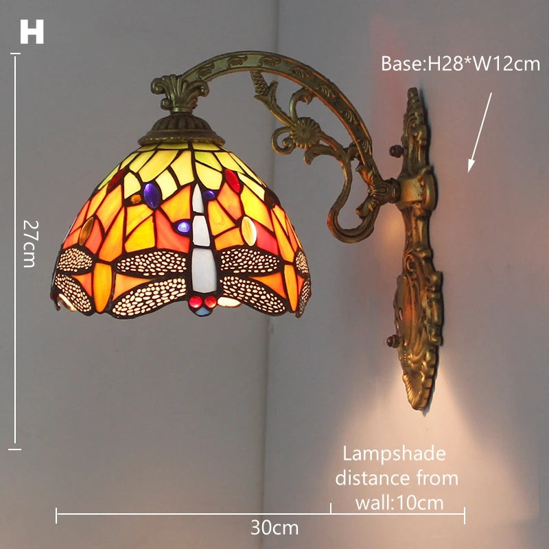 Odette Stained Glass Wall Sconce