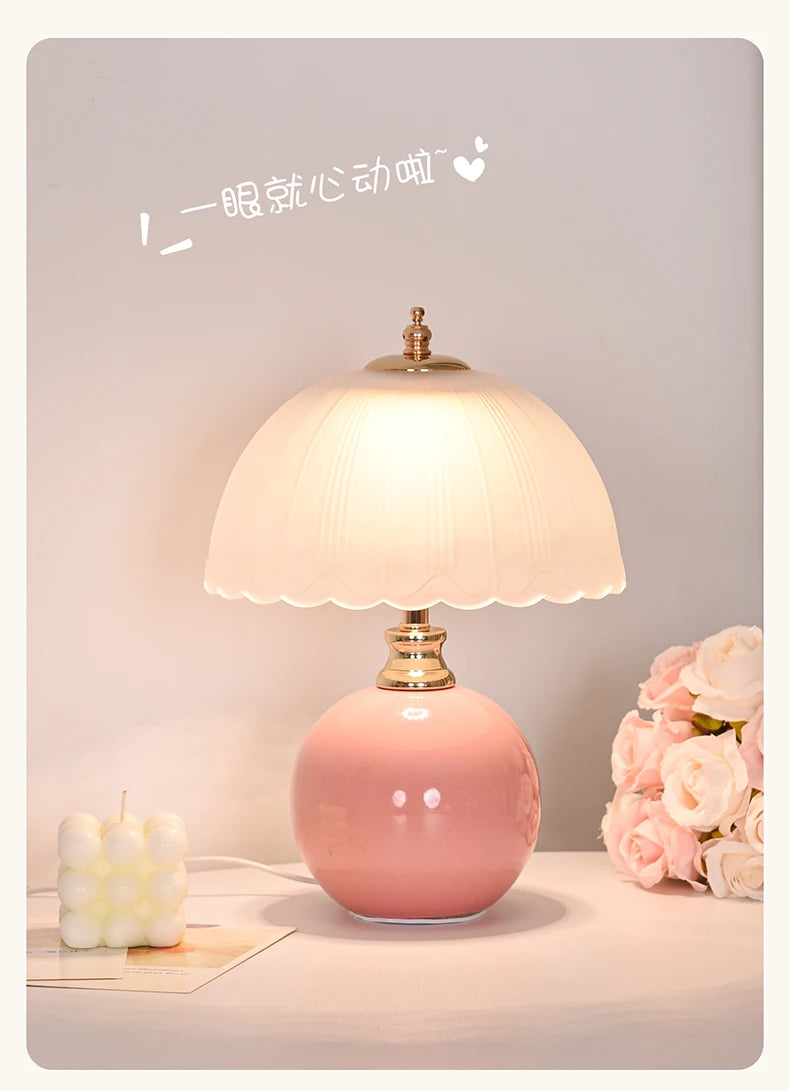 Nori Ceramic & Glass Book Lamp