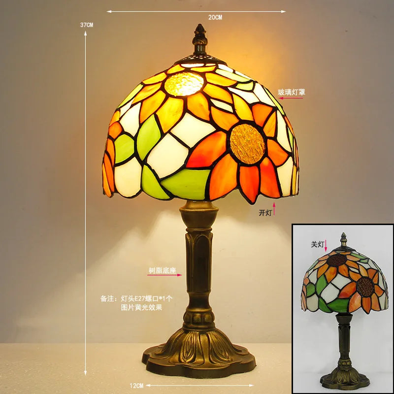 Rosalie Stained Glass Table Lamp