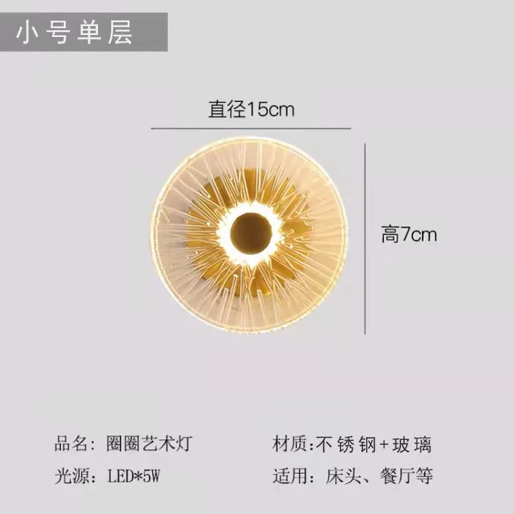 Luna Glass Wall Sconce