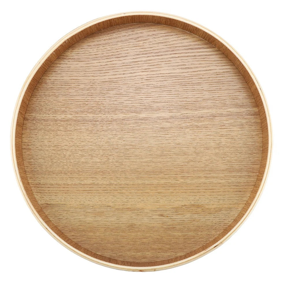 Arden Round Wooden Serving Tray