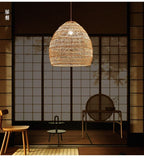 Cleo Handwoven Rattan Dome Pendant
