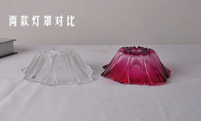 Flora Amber Glass Flower Pendant
