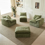 Olive Chenille Cloud Sectional