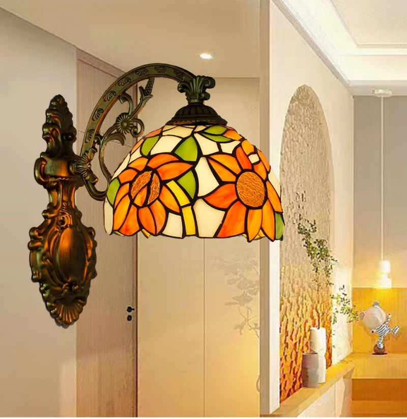 Odette Stained Glass Wall Sconce