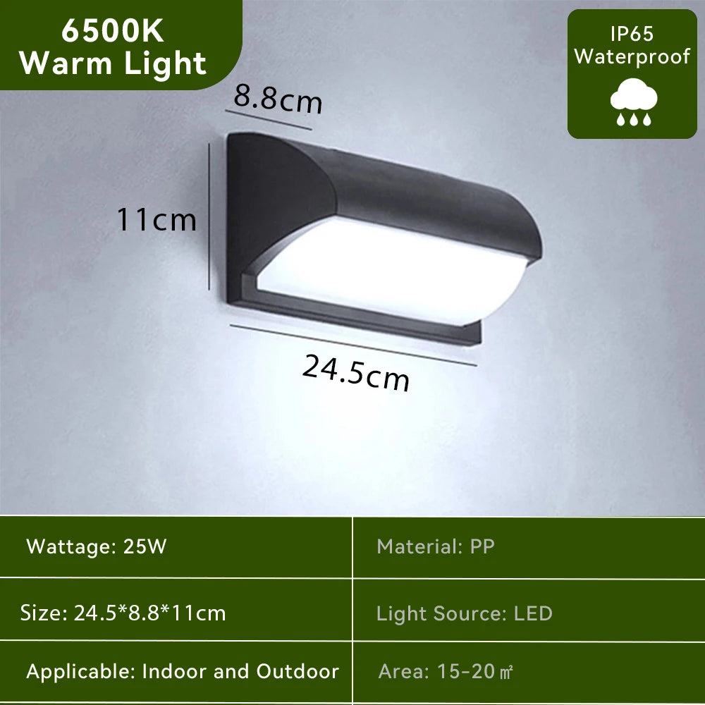 Modern Shield Outdoor Wall Light — product detail view 8