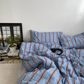 Beau Striped Cotton Duvet Set