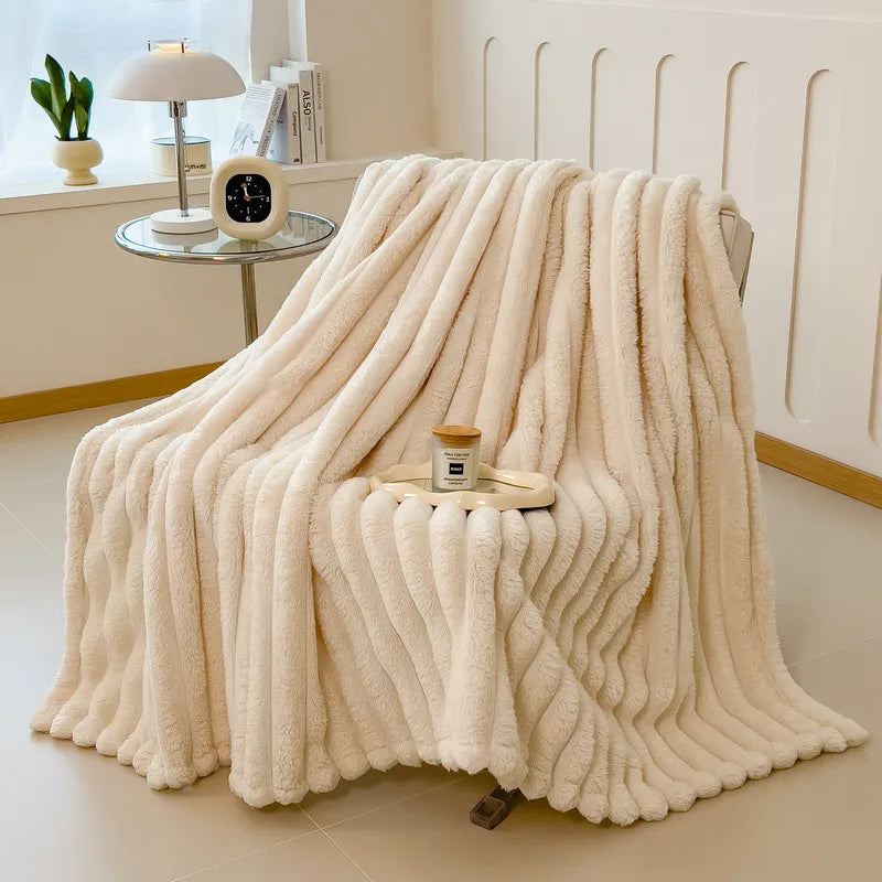 Leni Plush Faux-Fur Throw