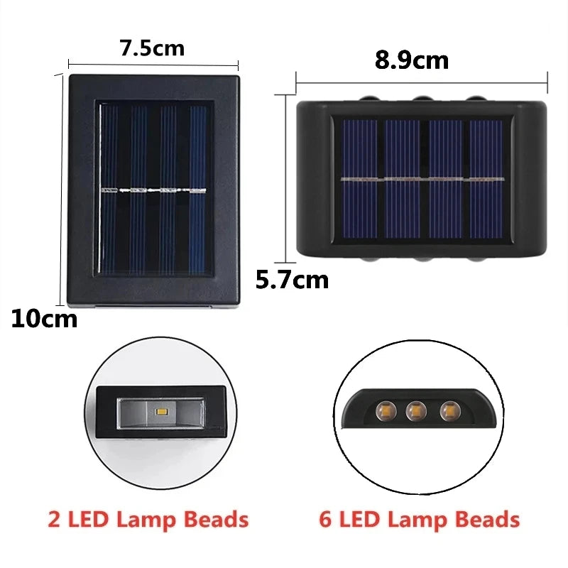 Solar Up & Down Wall Light — product detail view 6