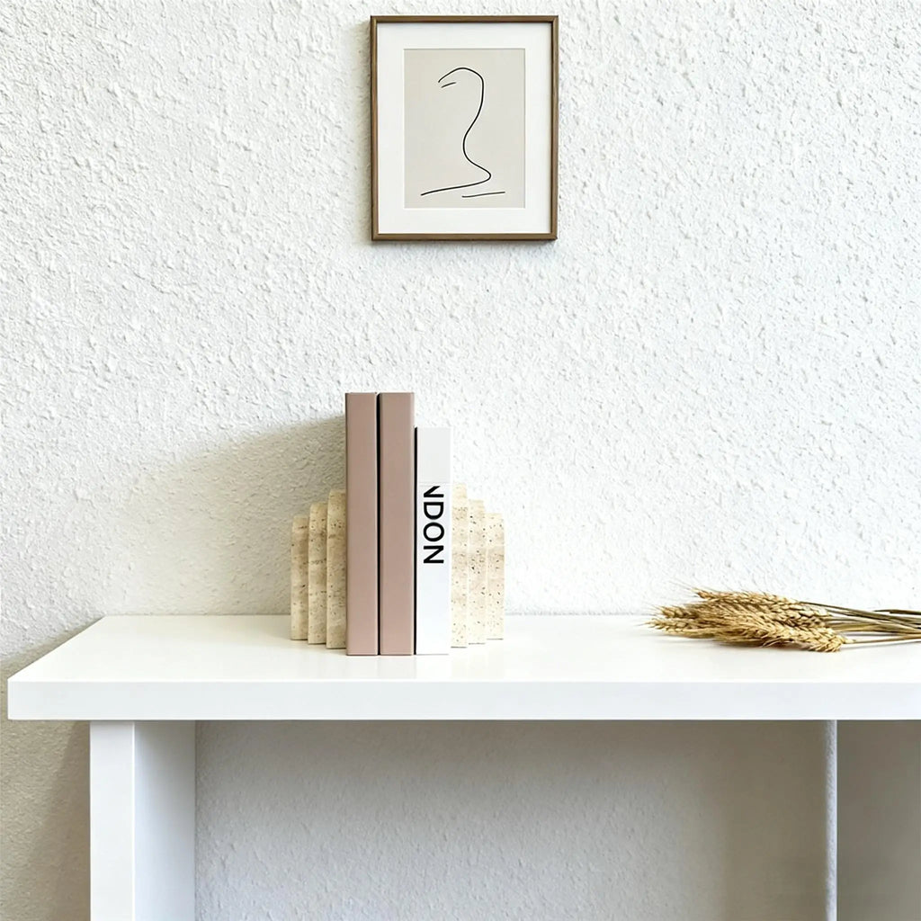 Cove Natural Travertine Bookend