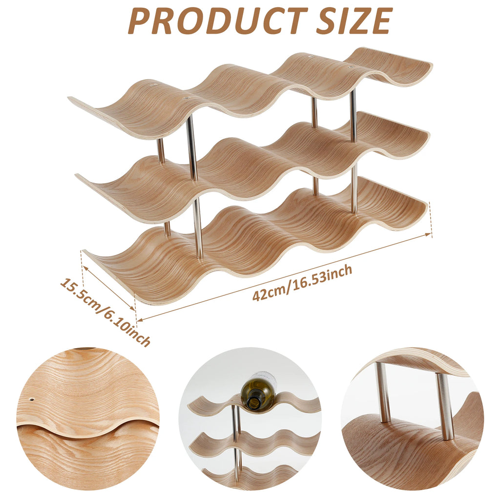 Vino Solid Wood Wine Display Rack