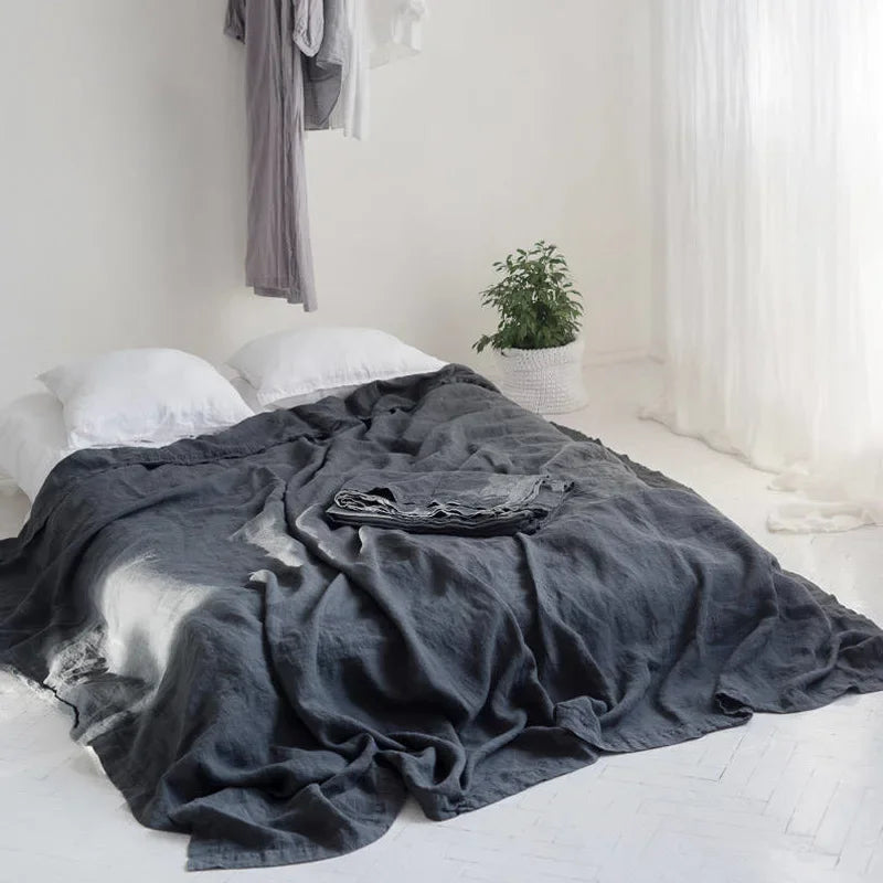 Soren Washed Flax-Linen Sheet Set