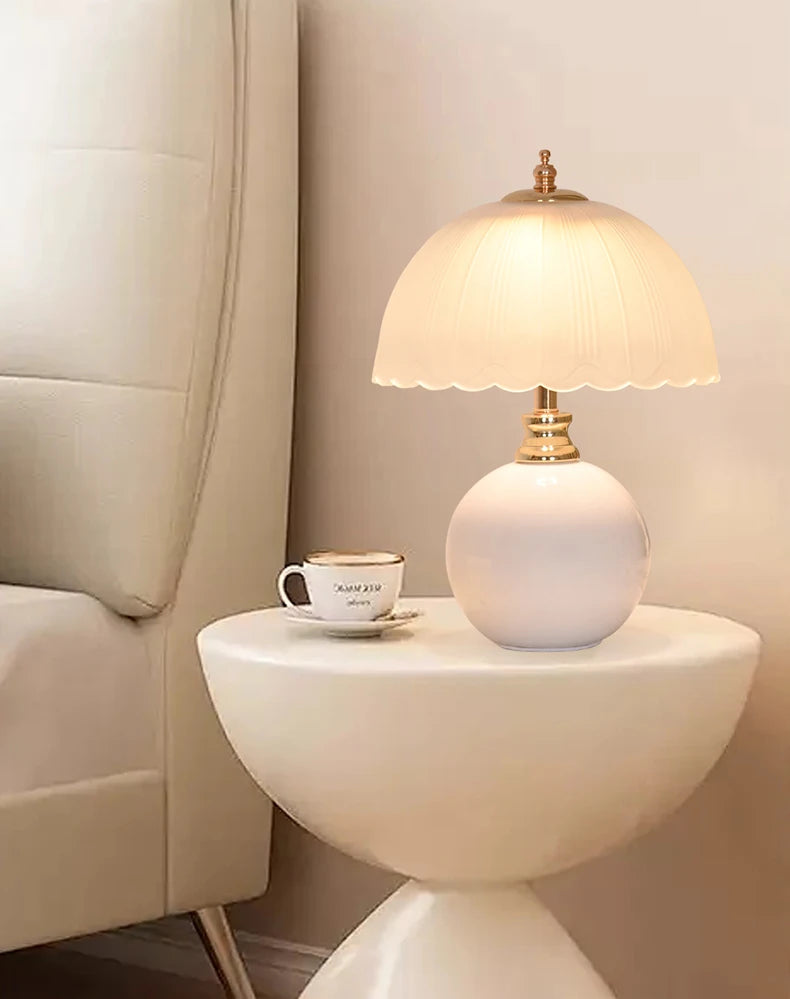 Nori Ceramic & Glass Book Lamp