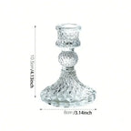 Clara Glass Candleholder Trio