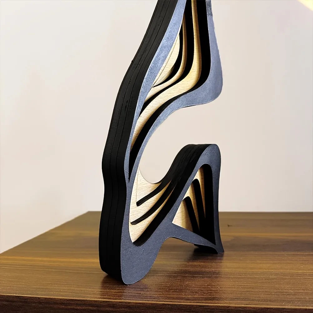 Linden Abstract Wood Sculpture