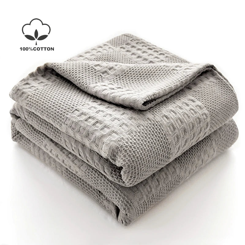 Maren Cotton Waffle Throw