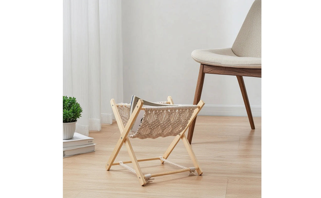 Lark Woven Sling Magazine Rack